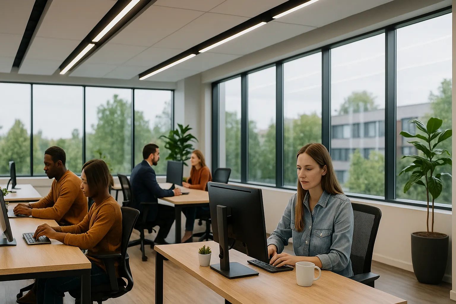 Biuro — automatyka oświetlenia